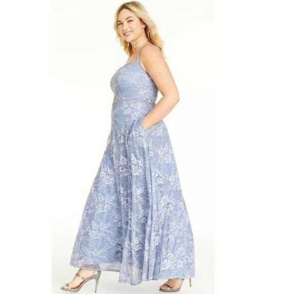 Chic Lavender Floral Women's Prom Dress - Picture 3 of 12